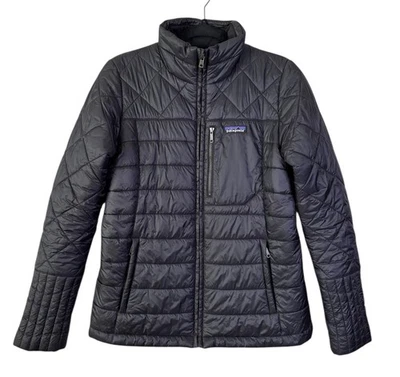 Chaqueta Patagonia Radalie Negra Para Mujer Pequeña S Abrigo Puffer Cremallera Completa Esquí Nieve Foto 1 de 4