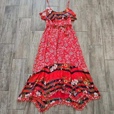 Vestido Anthropologie Mujer S Zuri Volantes En Niveles Floral Midi Boho Chic Cottagecore Foto 1 de 4