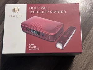 Halo Bolt Pal 1000A Jump Starter w/ Removable Flashlight Red - NEW - Bild 1 von 3