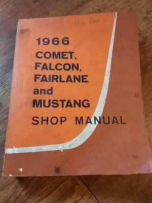 1965 Ford Mustang Falcon Fairlane Comet service shop manual ORIGINAL 1st Print  - Image 1 of 4