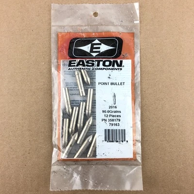 Easton 2016 Aluminum Point Bullet 90 Granos Paquete de 12 Flechas Tiro con Arco Puntos Foto 1 de 3