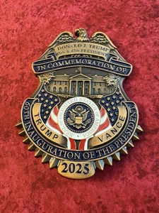 TRUMP /VANCE  2025 INAGUGAL BADGE. / COMEMBERATIVE BADGE - Picture 1 of 6