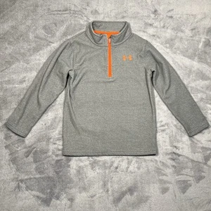 Under Armour Boy's Size 7 Long Sleeve Fleece Quarter Zip Pullover - Picture 1 of 7