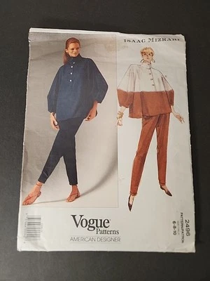 Vogue 2496 Isaac Mizrahi 6 8 10 Pattern American Designer Cut to Size 8 - Image 1 of 4