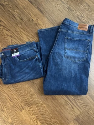 Lucky Brand Jeans Mens Size 40x32 223 Straight Stretch Denim Lot 2 NWT Dark BLUE - Image 1 of 4