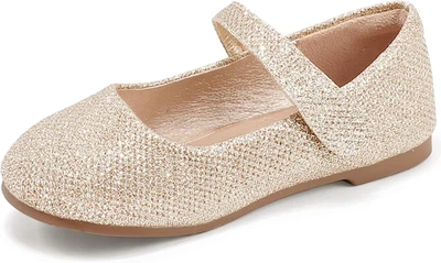 PANDANINJIA Niñas Pequeñas Mary Jane Ballet Pisos para Escuela, Talla 12 Foto 1 de 4