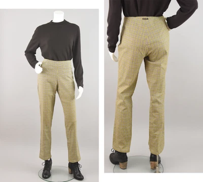 Pantalones de mujer vintage Guess a cuadros tiro medio pierna recta 30x32 Foto 1 de 4