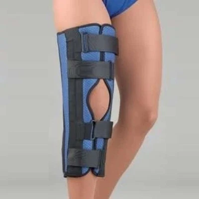 Inmovilizador de rodilla de espuma de tres paneles universal transpirable FLA azul 37-614008 Foto 1 de 3