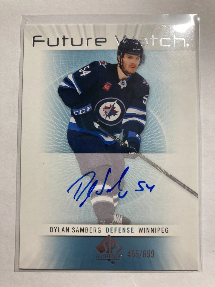2022-23 SP Authentic Retro FW Auto #RFWA-DS Dylan Samberg FW RC 495/699 - Image 1 of 2