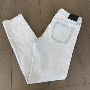 Express Jeans Slim Straight Men 32x32 Light Blue Wash Stretch Premium Denim NWOT - Picture 1 of 17