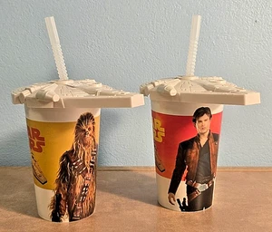 2 Pack Denny’s Han Solo: A Star Wars Story Millennium Falcon Dennys Cups - Picture 1 of 6