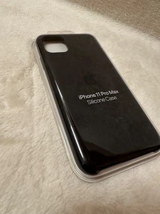 MXO02ZM/A iPhone 11 Pro Max Silikon Case Schwarz - Bild 1 von 2