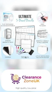 Brand New Home&Me Dry Erase Monthly, Weekly, Daily Magnetic Planners with Pens - Picture 1 of 13