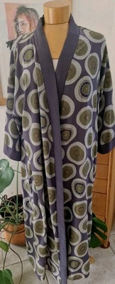 Fürstenberg Morgenmantel Negligee Größe 42 100%Seide           Goldene Ornamente - Bild 1 von 4