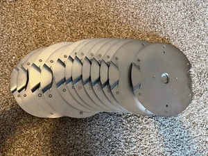 12 Stück, Trulap #2 121-2 3 Pfund 5 Unzen Ersatz Hantelscheiben Silber NEU - Bild 1 von 7