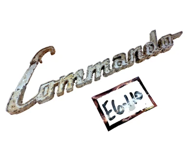 Jeepster Commando Emblem 973347 Jeep 1968 1969 1970 E6-110 OEM 1967-1971 Foto 1 de 4