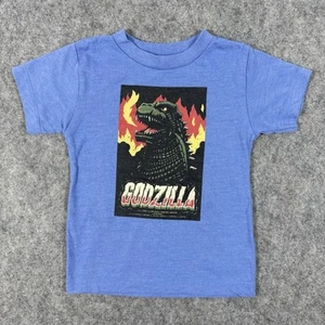 Bella + Cavans Kid Godzilla Poster Short Sleeve T-Shirt Toddler/Boy's Sz 2T Blue - Picture 1 of 16