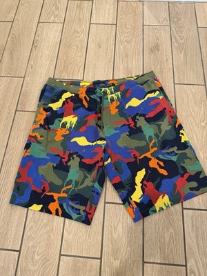 Bermuda Polo Ralph Lauren Multicolorida Big Pony Camuflagem Tamanho 4XLT - Imagem 1 de 4