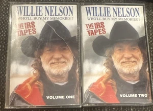 Willie Nelson Who'll Buy My Memories Volumes 1 & 2 The IRS Cassette Tapes - Picture 1 of 4
