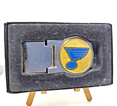 St. Louis Blues Stainless Steel Money Clip  (NEW)  keychain and 2 magnets - image 1 of 4