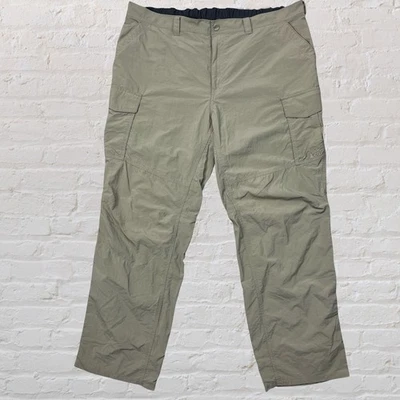 REI Sahara Pants Hiking Cargo Nylon Beige Outdoors Men's 2XL - Image 1 of 4