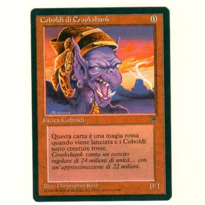 Crookshank Kobold Italian Legends Magic The Gathering Card - Image 1 of 4