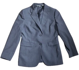 Women’s Brooks Brothers Gray Wool Blend Blazer Equestrian Jacket Size 8 Preppy - Picture 1 of 5