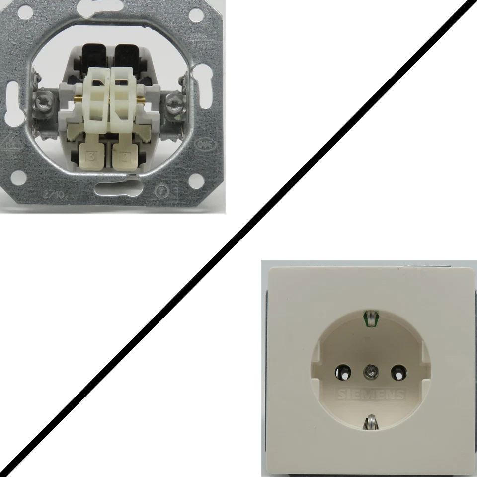 Siemens  Delta Schalter und Steckdosen Einsätze - Bild 1 von 1