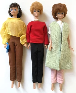 Lotto Bambole Barbie Vintage (3) Bubble Cut, Bubblecut Midge con Abiti Clone CARINE - Foto 1 di 18