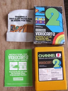 O1 OFFERS COMBINE VINTAGE FAIRCHILD CHANNEL F VIDEOCART CIB - 2 SHOOTING GALLERY - Picture 1 of 8