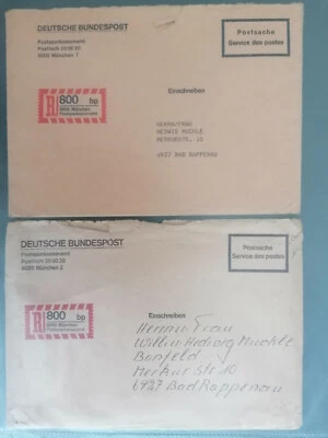 Einschreiben der Deutschen Post Sparkassenamt München - Bild 1 von 3