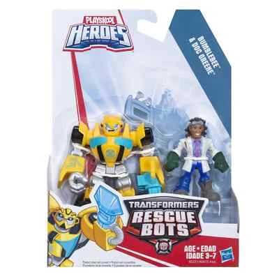 Playskool Heroes Transformers Rescue Bots Bumblebee & Doc Greene Figure Pack NEW - Image 1 of 4