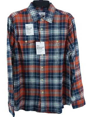 Sonoma Flannel Shirt Men Small Button Down Flap Chest Pockets Western Plaid 810 - Image 1 of 3