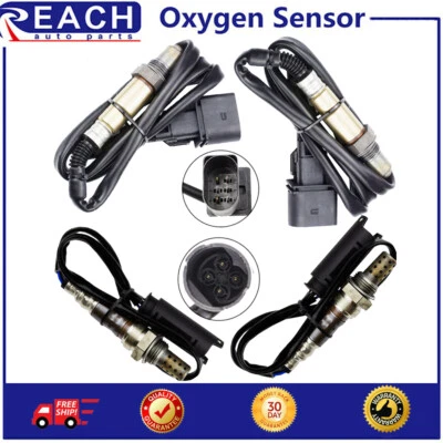 Sensor de oxígeno O2 1 y 2 4 piezas para BMW 745i 745Li 2002-2005 4,4 L aguas arriba + aguas abajo Foto 1 de 4