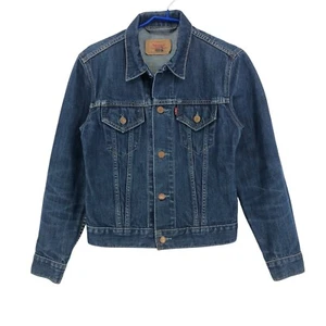 VINTAGE LEVI'S STRAUSS & CO Kid's Girl's Denim Trucker Jacket Size S - Picture 1 of 9