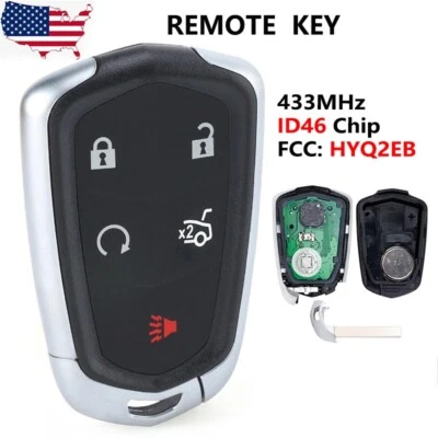 Replacement Smart Remote Key Fob 433MHz for Cadillac XTS CTS CT6 ATS 2017-2019 - Image 1 of 4
