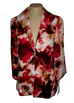 Nuevo Blazer Jones Nueva York Septiembre Claret Pana 100% Algodón Precio de venta sugerido por el fabricante - $149.00 XS Foto 1 de 4