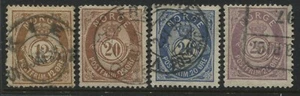 Norway 1884-86 12 to 25 ore used - Picture 1 of 1