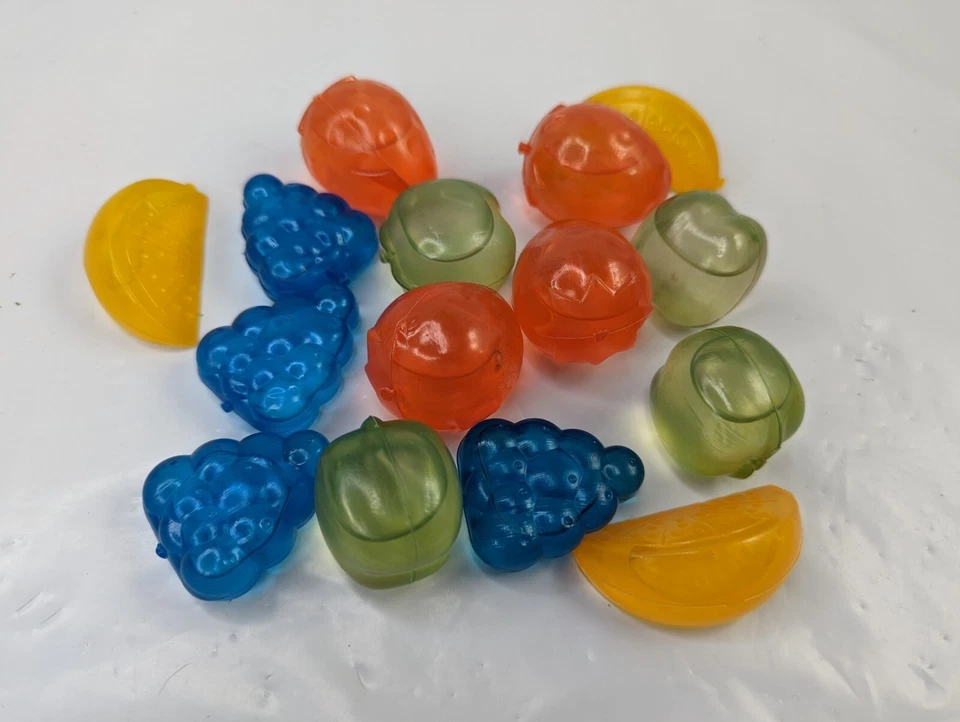 Fruit Shape Freezable Ice Cube Plastic Apple Grape Strawberry Orange - Image 1 of 3