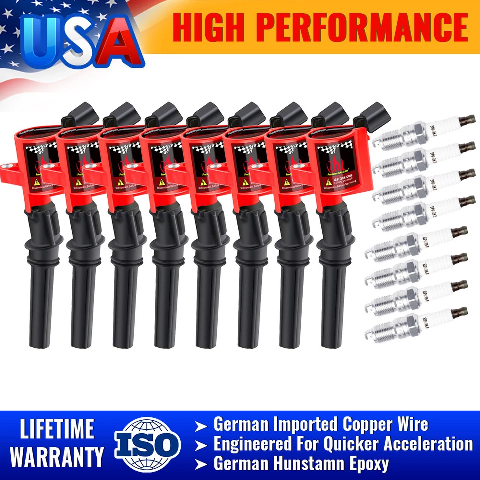 For Ford F150 TRITON V8 1997~2003 5.4L / 00~2009 4.6L Ignition Coil & Spark Plug - Image 1 of 4
