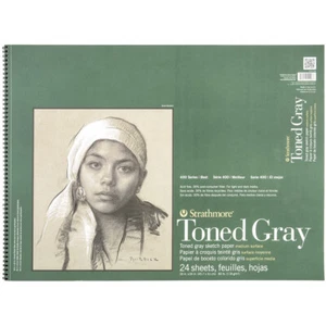 Strathmore Sketch Paper Pad 18"X24" 80lb Toned Gray 24 Sheets - Picture 1 of 3