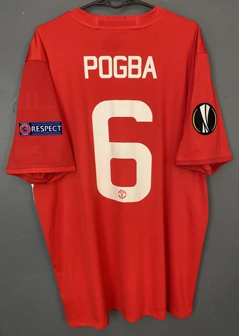 POGBA FC MANCHESTER UNITED 2016/2017 LEAGUE EUROPA SOCCER FOOTBALL SHIRT SIZE XL Cover