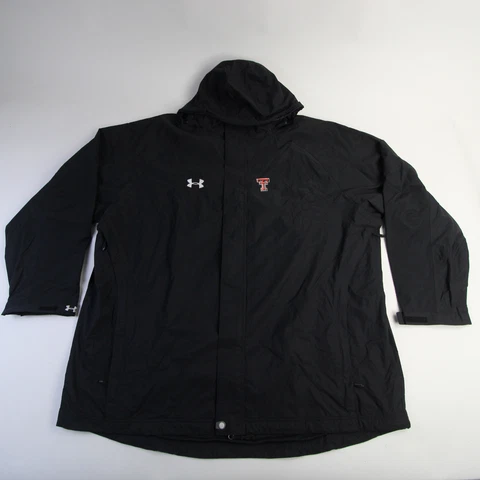 Texas Tech Red Raiders Under Armour Rain Jacket Men's Black Used Cover