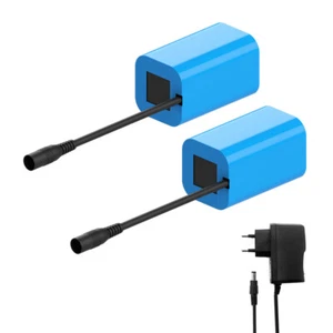 2PCS 7.4V 12000mAh Fishing Bait Boat Spare Battery Compact Battery + EU Charger - Picture 1 of 9