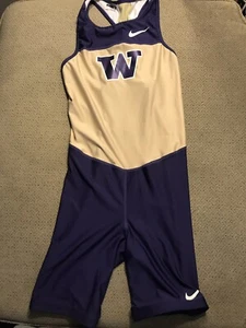 Men's Nike Pro Elite Washington Huskies Track Singlet Track Running Unitard M - Picture 1 of 1