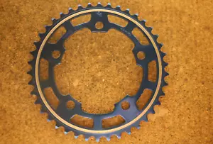 Vintage Oldschool NOS NEW SR Sakae Blue BMX chainring 1/8 - 42t - 110 Chainwheel - Picture 1 of 6