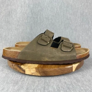 Sandalias Cushionaire Lane para Hombre Talla 12 Cuero Marrón Plantilla de Corcho Acolchada - Imagen 1 de 9