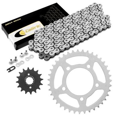 Kit de cadena de transmisión y piñones para Suzuki GS500E GS500F GS500H 1994-2010 blanco Foto 1 de 4