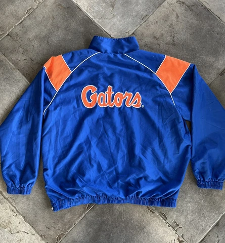 Florida Gators Jacket Men’s Size XL Blue Orange Quarter Zip 58 Sports Two-Sided Cover