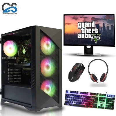 Videojuego PC Lote Intel Quad Core i5 16GB RAM 1TB+SSD Gt 730 Windows 10 PC - Imagen 1 de 4